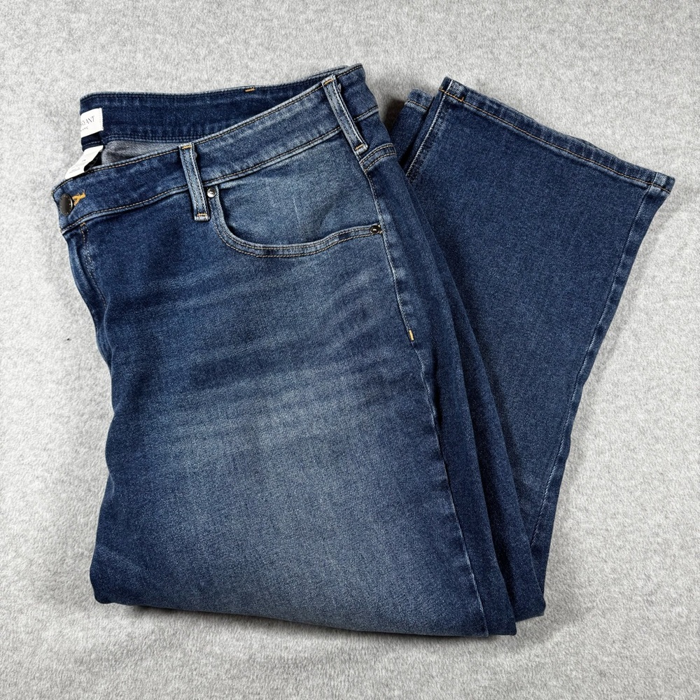 Lane‎ Bryant High-Rise Essential Stretch Straight Crop Jeans Medium Wash Size 26